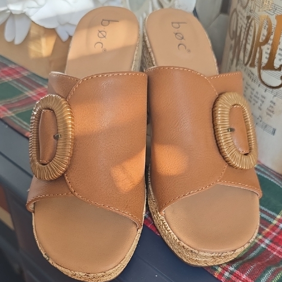 SO Brown Woven Heel Mules - Picture 3 of 8